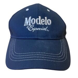 Modelo Especial Baseball Cap Hat Embroidered Logo Navy Blue Cotton Velcro OSFA